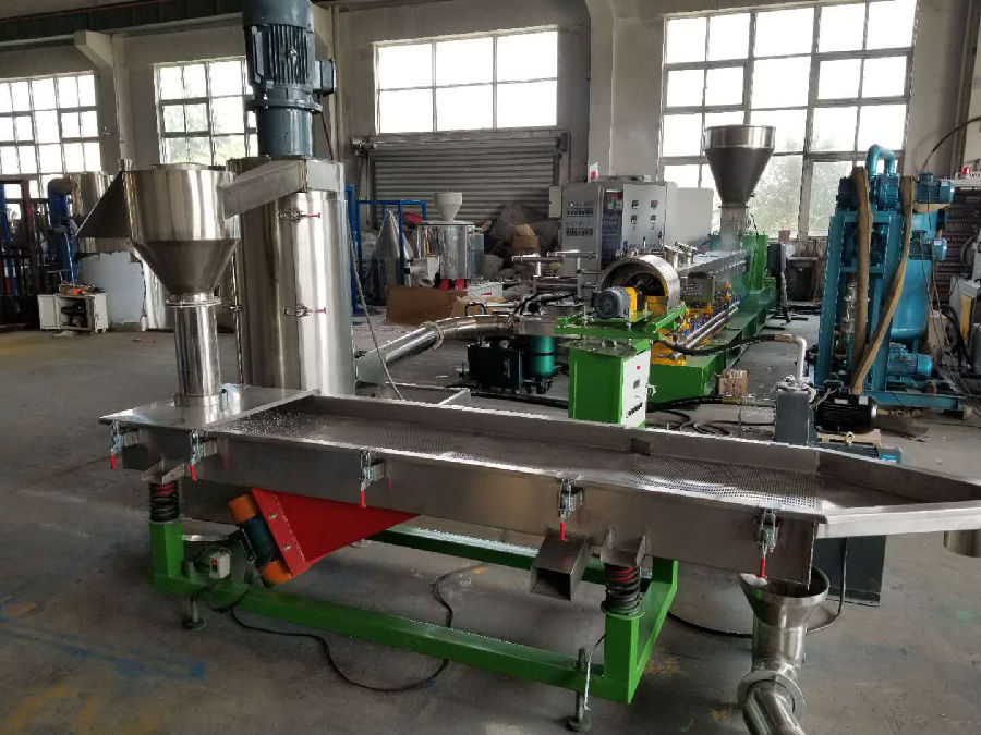 PE、PP填充Baso4、Caso4透明造粒生產(chǎn)機(jī)組